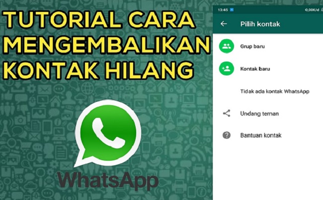 Cara Mengembalikan Kontak WhatsApp Android yang Hilang